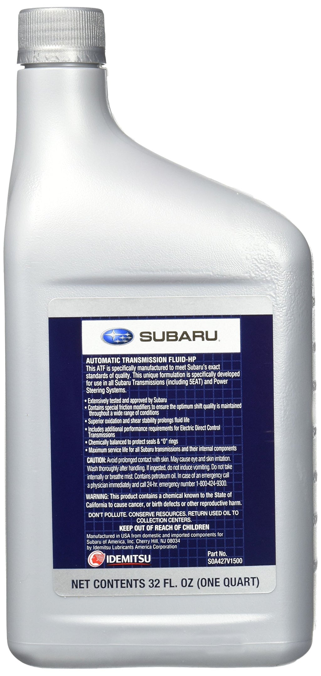 Automatic Transmission Fluid 1 Quart V7363