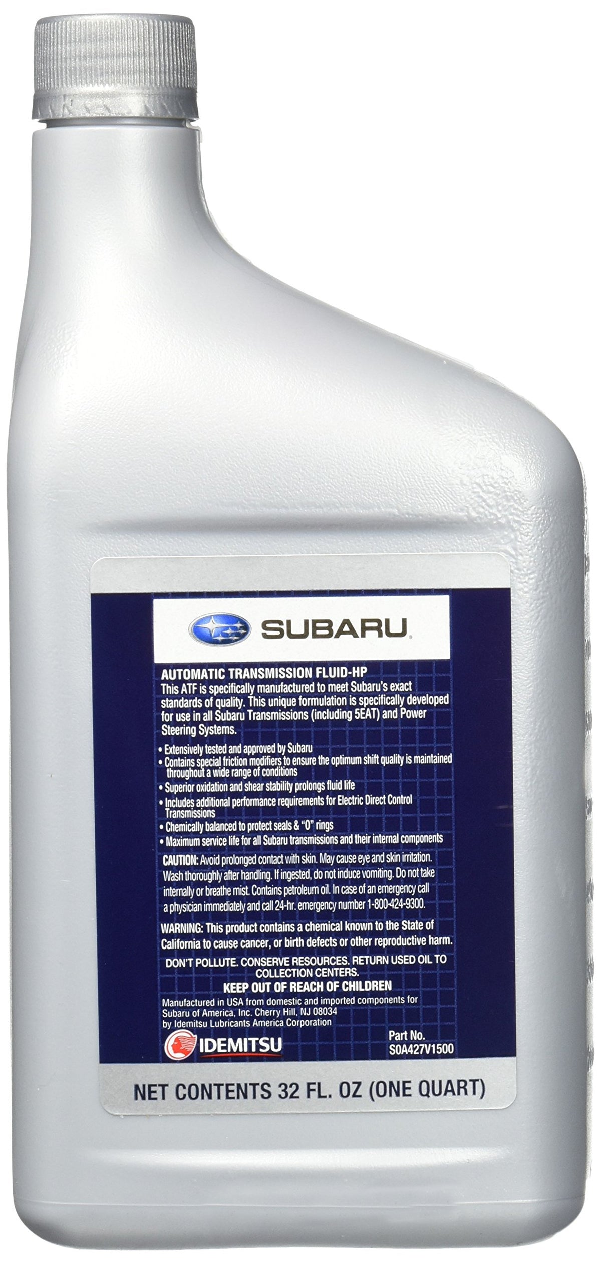 Automatic Transmission Fluid 1 Quart V7363