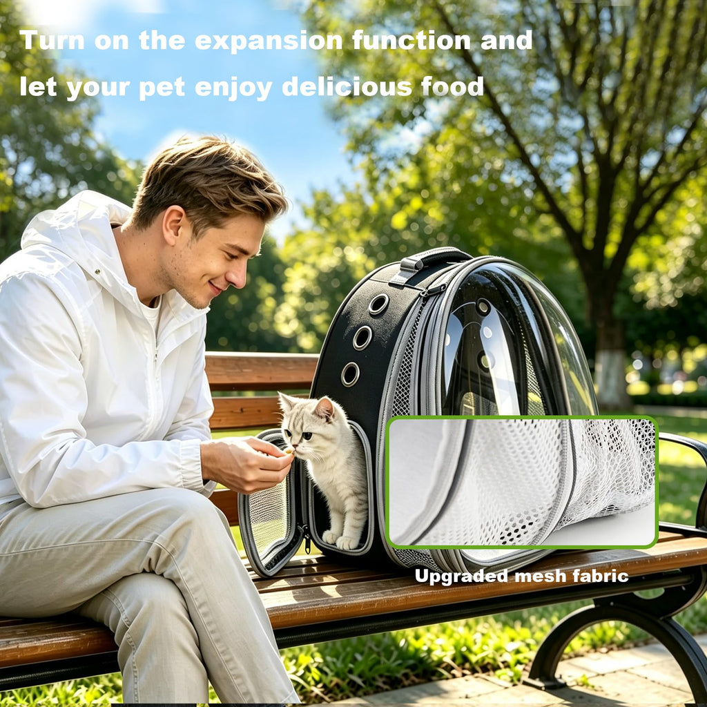 Expandable Pet Backpack Cats Dogs Carrier Bag Y9172