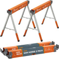2 Pack Adjustable Folding Heavy Duty Sawhorse V60674