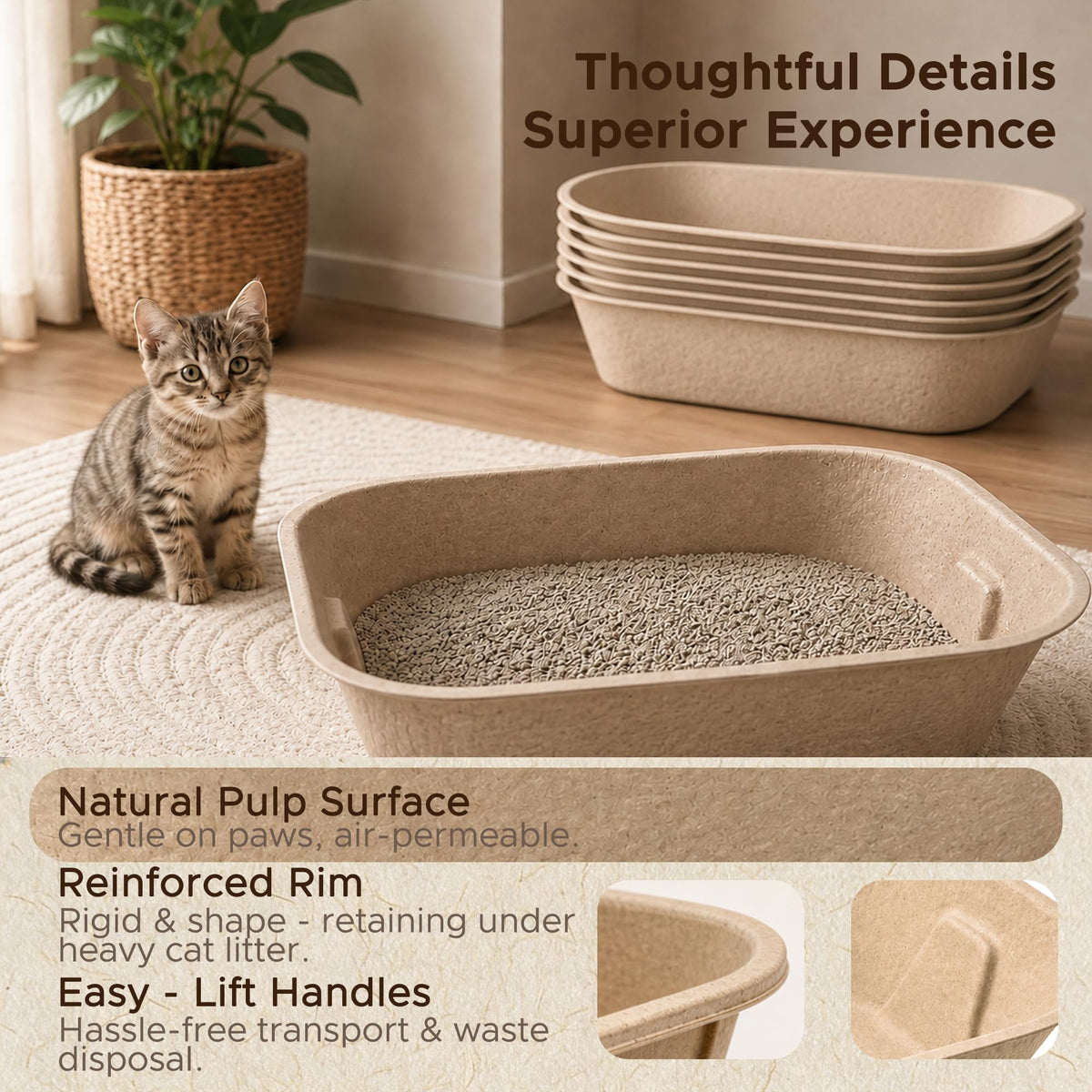 Disposable Litter Box for Kittens V3275