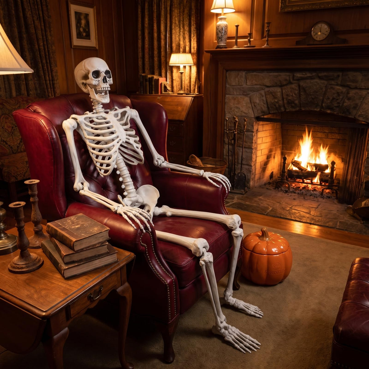 Life Size Posable Skeleton Halloween Decoration O2282