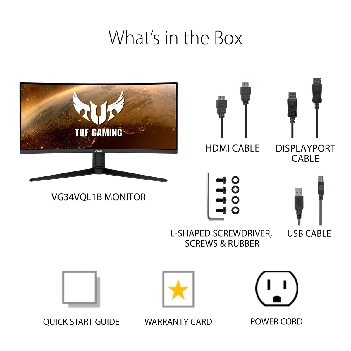 34 Inch 1440p 165Hz Ultrawide HDR Gaming Monitor U164