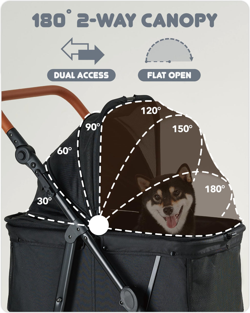 Medium Dog Stroller Up to 66lbs X41611