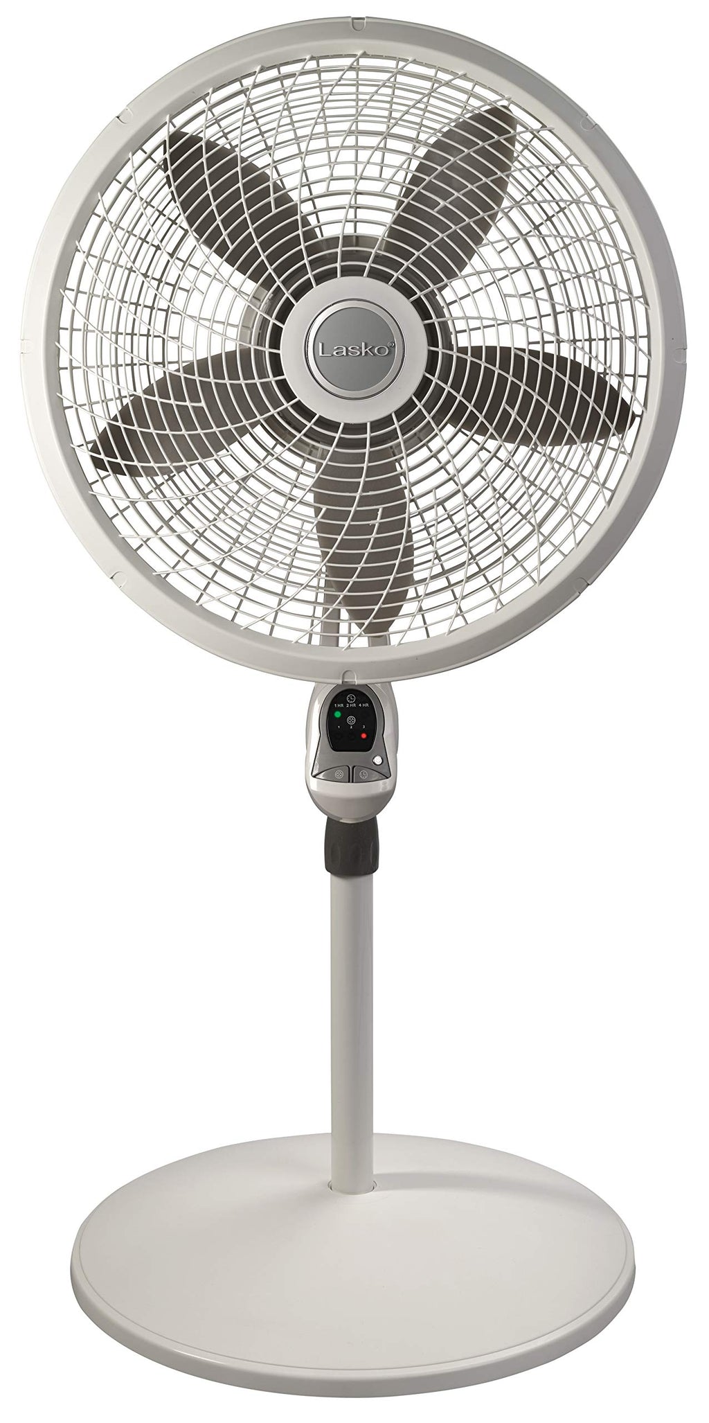 Adjustable 3 Speed 18" White Pedestal Fan U91887