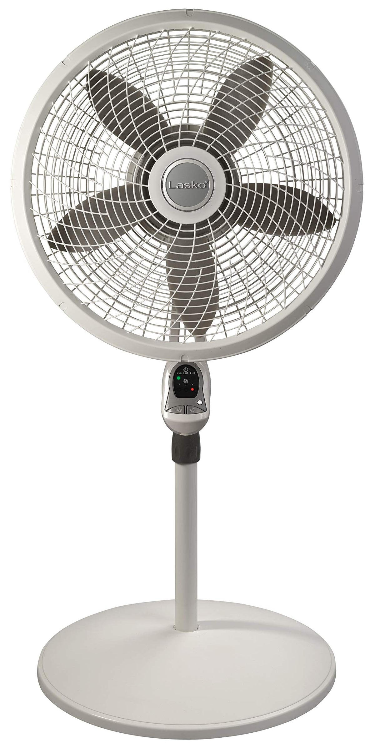 Adjustable 3 Speed 18" White Pedestal Fan U91887