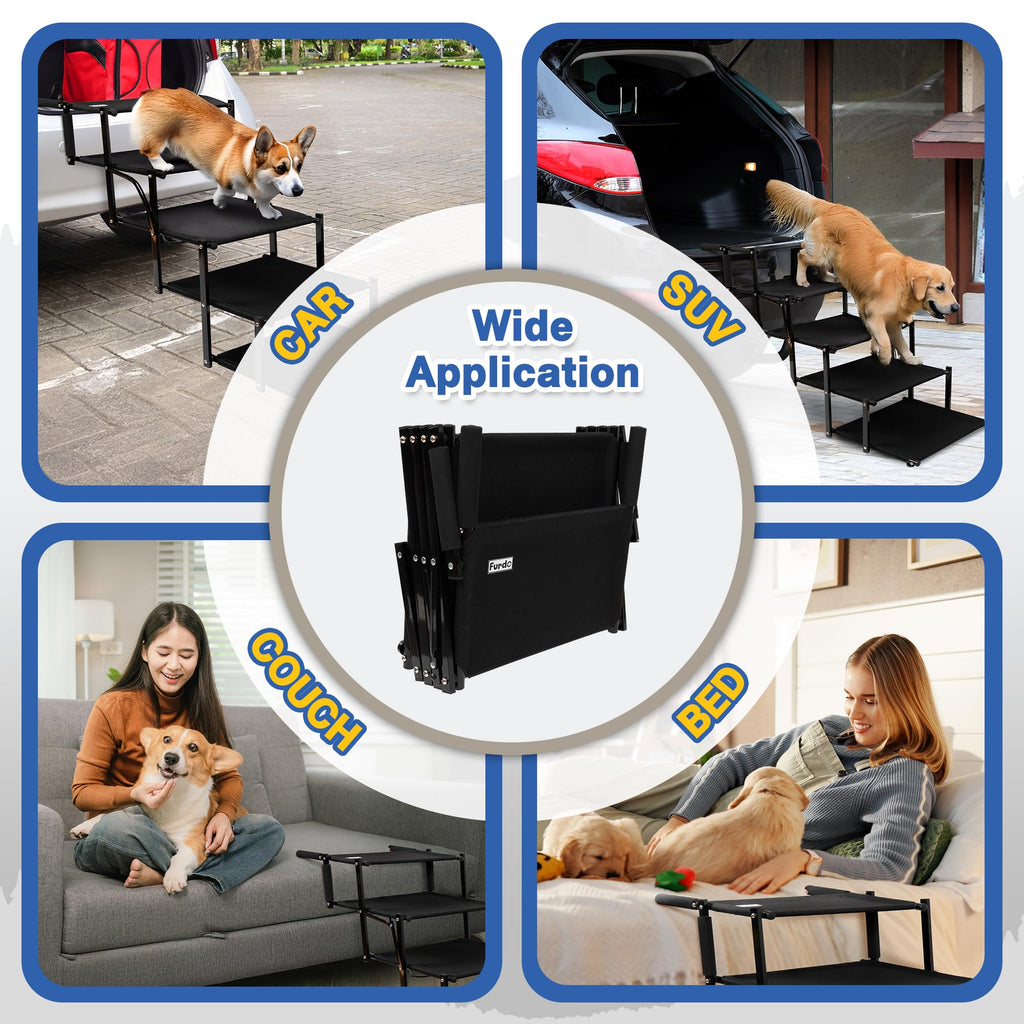 Foldable Non-Slip Dog Stairs Y26104