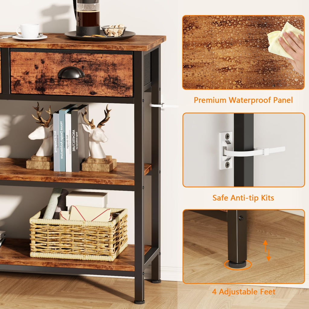 47" Console Table with 3 Drawers K6237