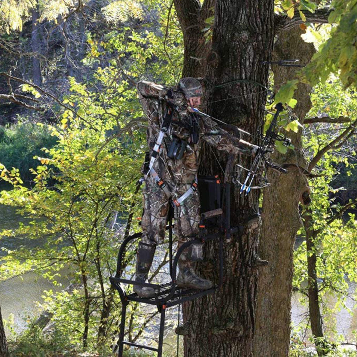 1-Person Ladder Tree Stand 18.5' Tall 2-Pack U69157
