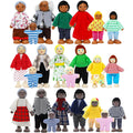 Wooden Dollhouse Family Set 23 Pieces O462391