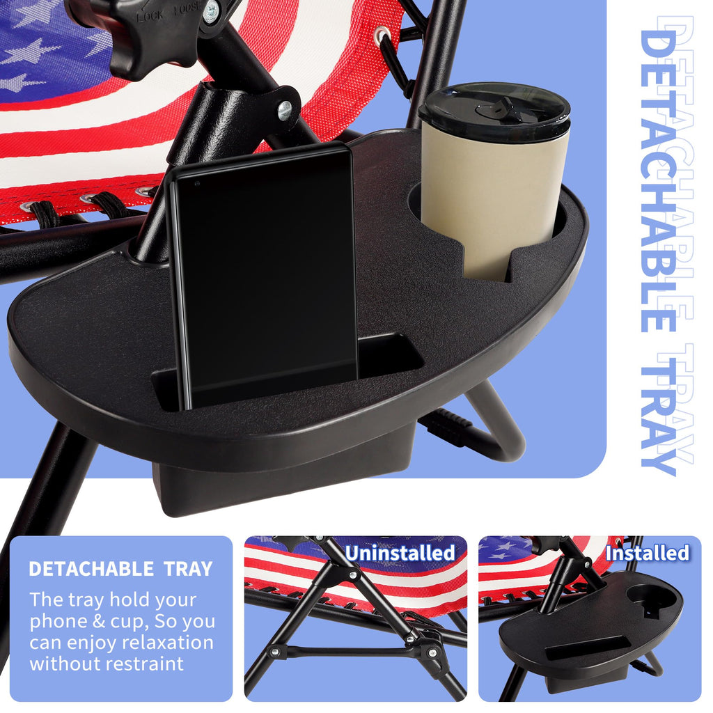 Set of 2 Adjustable Steel Mesh Zero Gravity Lounge Chairs with Pillows & Cup Holder Trays L20973