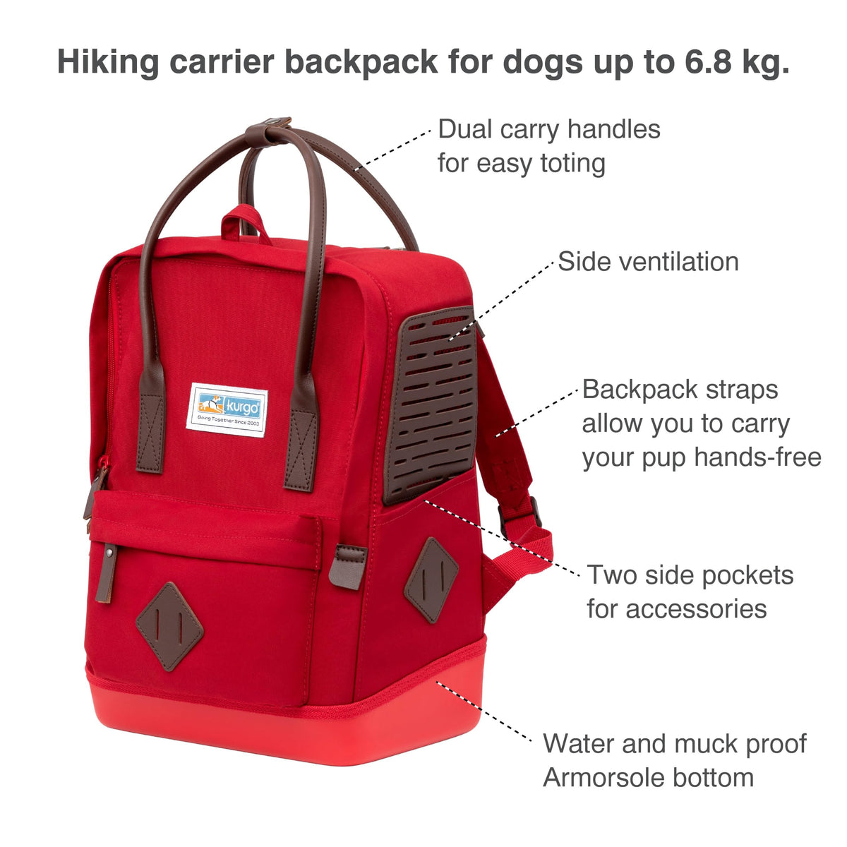 Red Carrier Backpack C225622