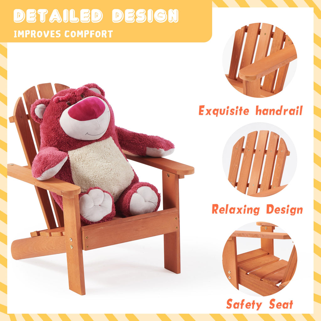 Kids Outdoor Wooden Adirondack Chair O6683