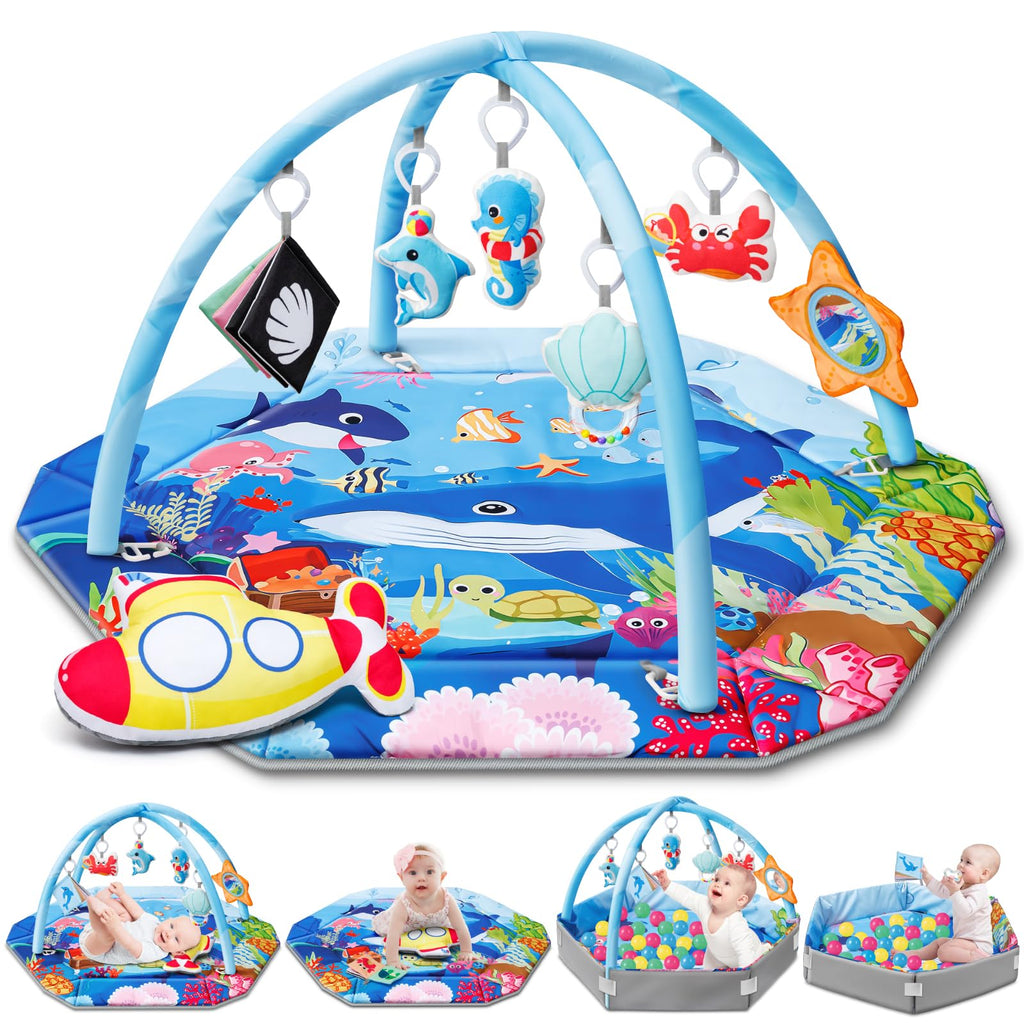 8-in-1 Washable Baby Gym Play Mat & Ball Pit X813
