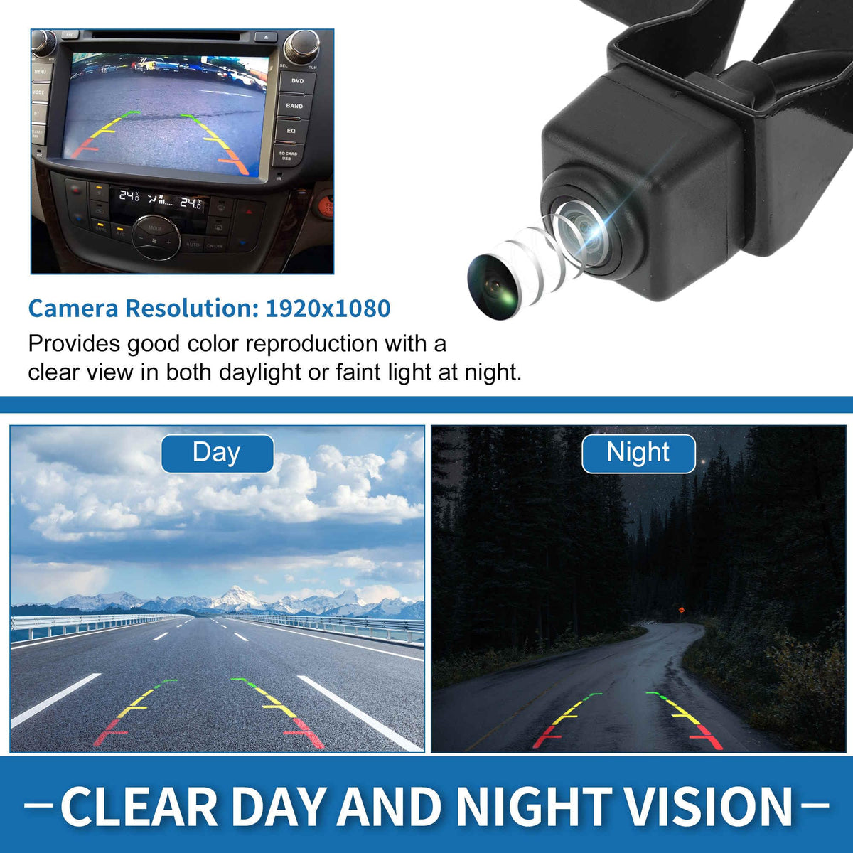 Front View Camera for Nissan Rogue 2017-2020 O610