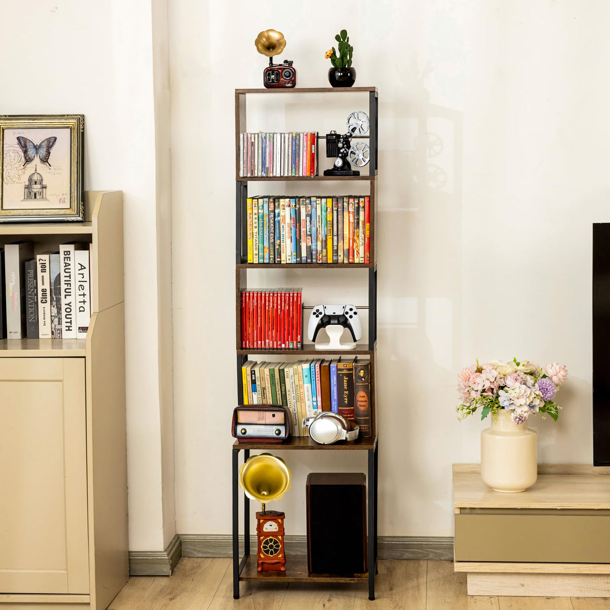 6-Tier CD DVD Storage Rack A7824