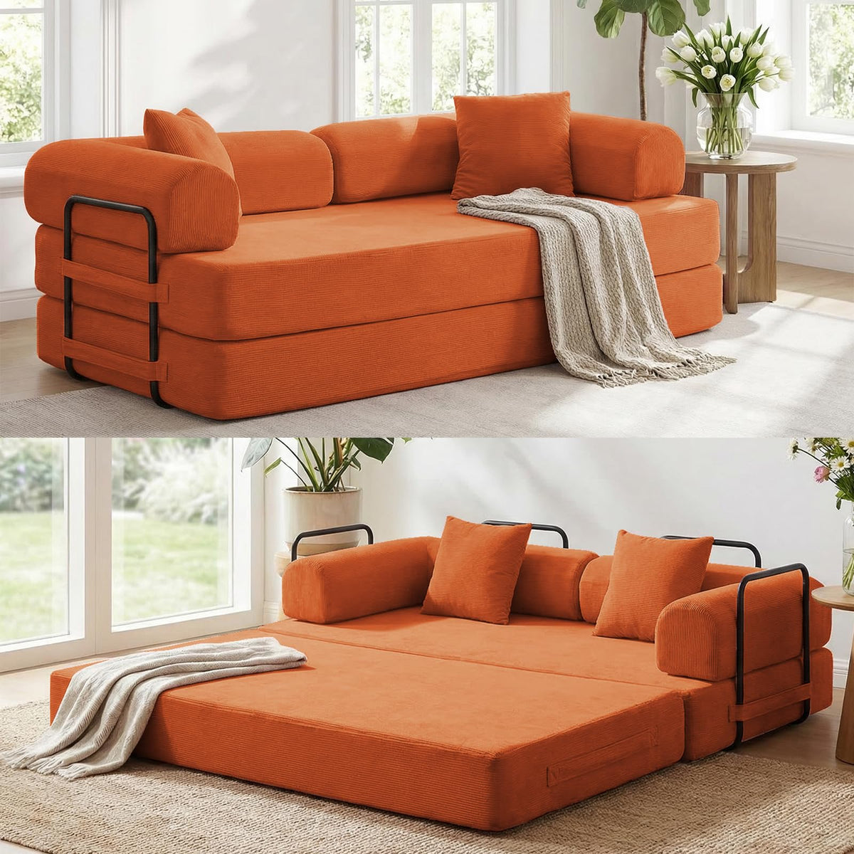 4-in-1 King Convertible Floor Sofa Bed L6675