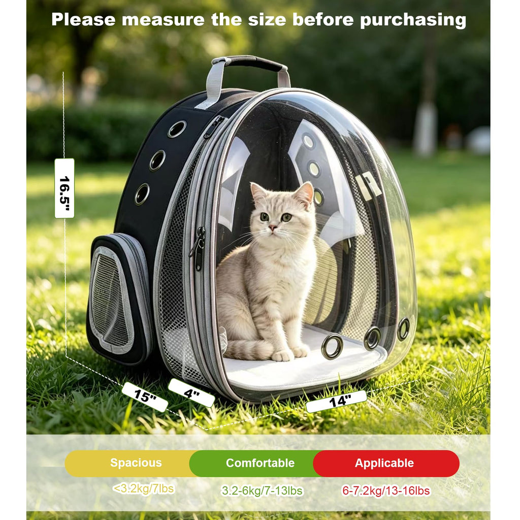 Expandable Pet Backpack Cats Dogs Carrier Bag Y9172