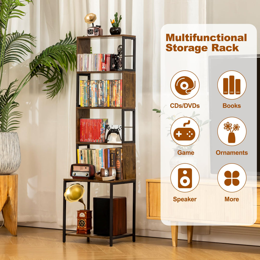 6-Tier CD DVD Storage Rack A7824