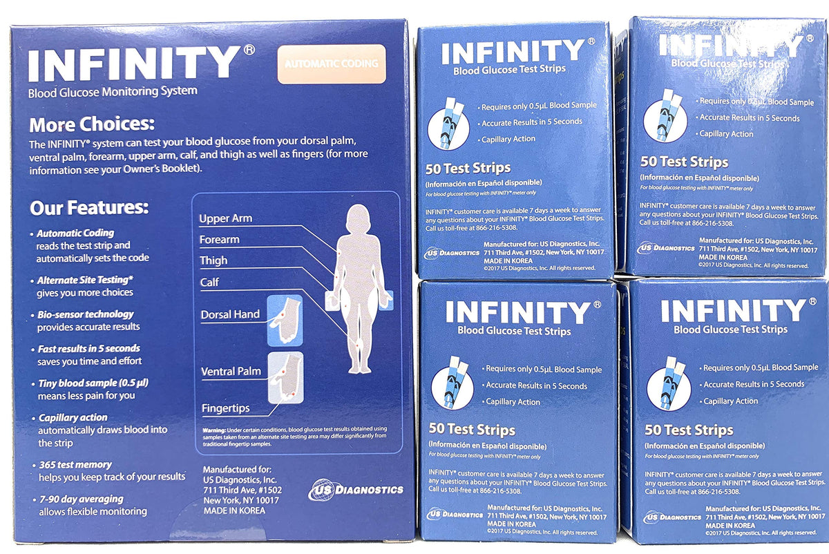 Infinity Meter with 200 Test Strips D8647