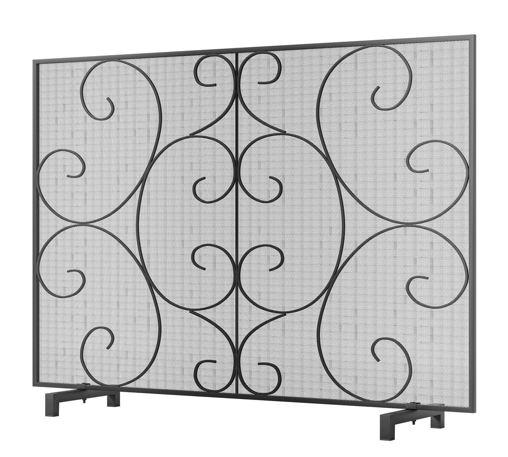 Handcrafted Metal Mesh Fireplace Screen R5644