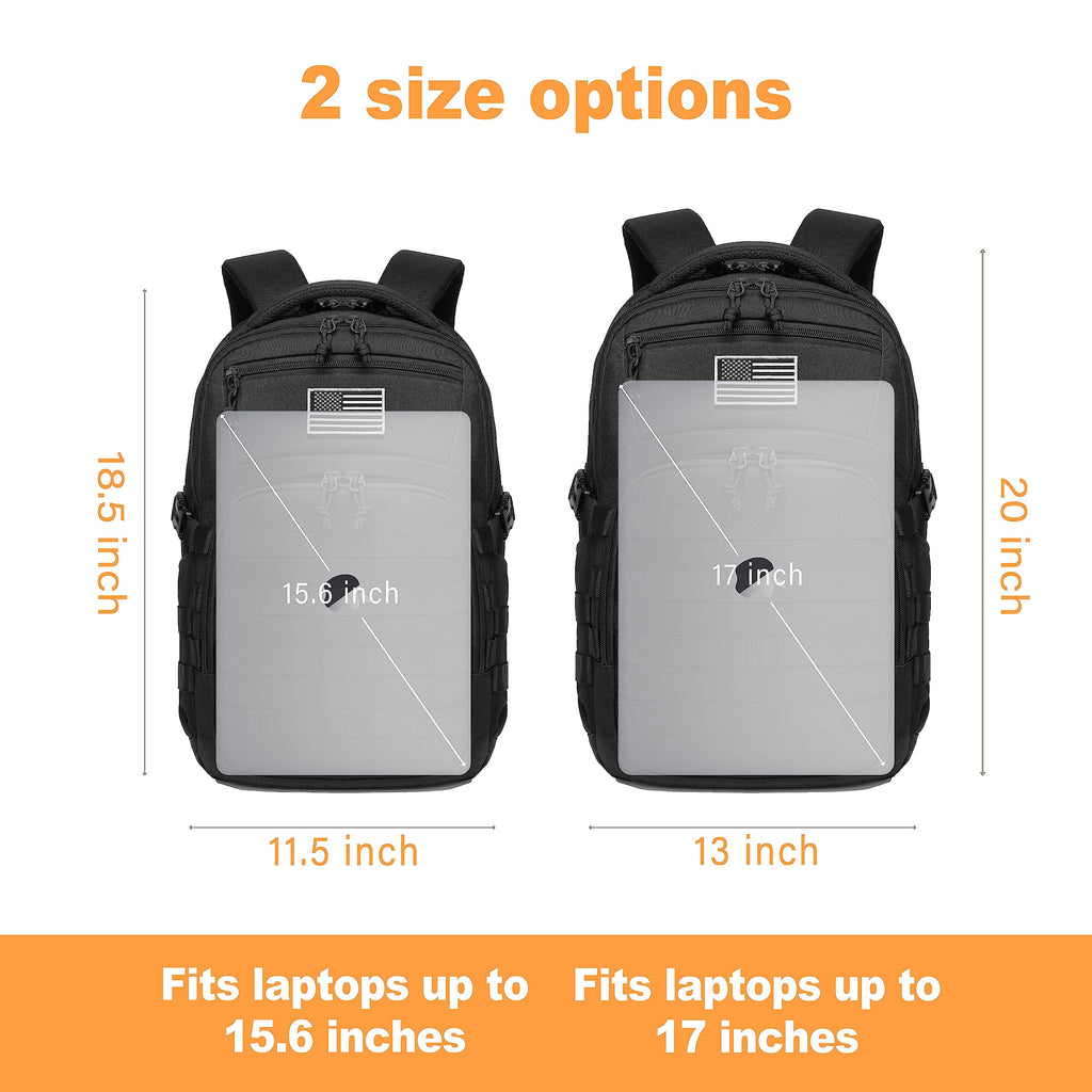 Black Small Tactical Backpack C7515