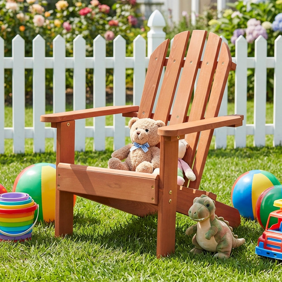 Kids Outdoor Wooden Adirondack Chair O6683