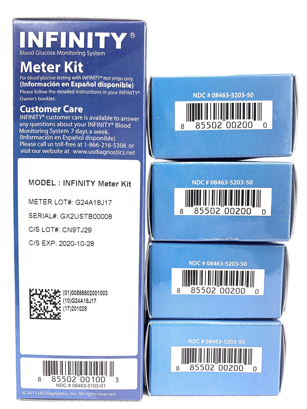 Infinity Meter with 200 Test Strips D8647