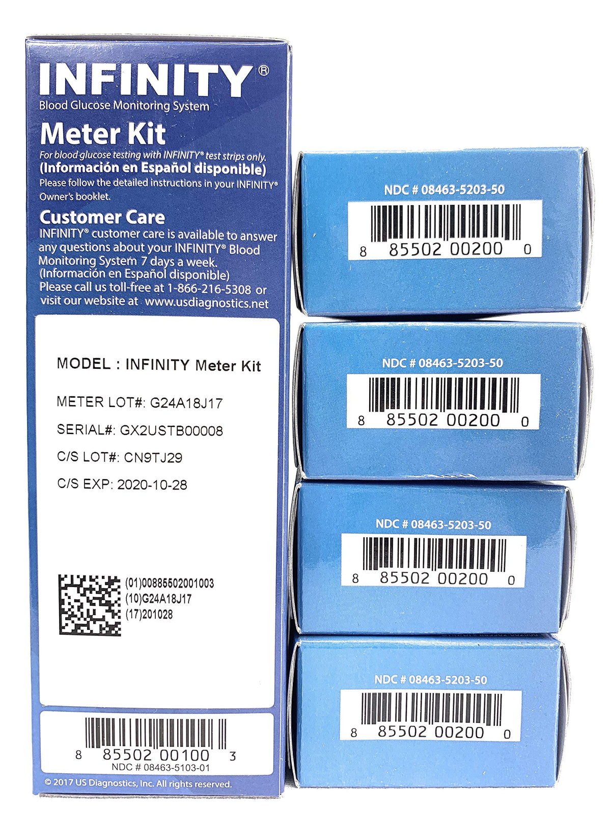 Infinity Meter with 200 Test Strips D8647